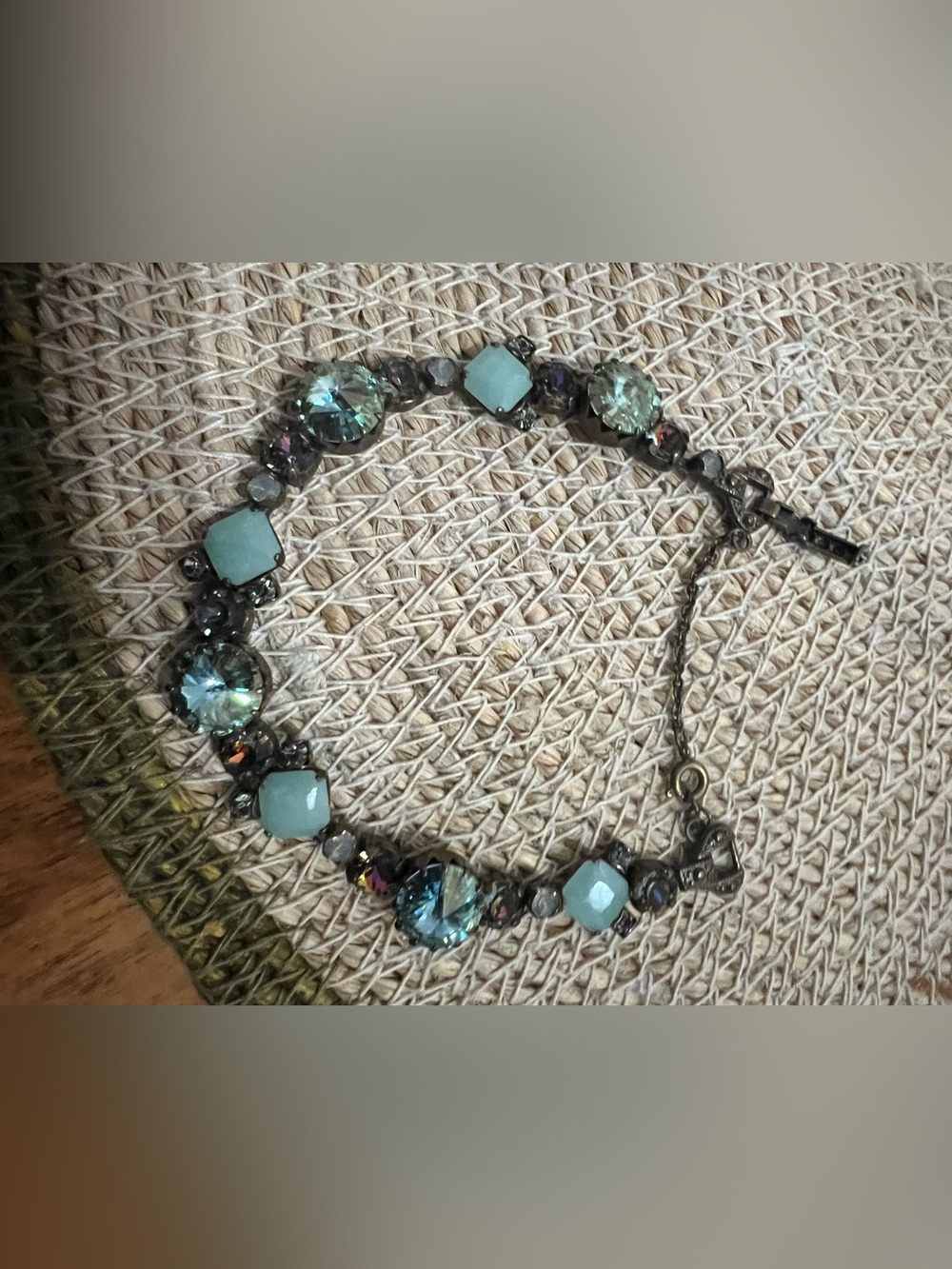 Blue Crystal and Aqua Stone Bracelet - Women Jewelry
Sorrelli brand
